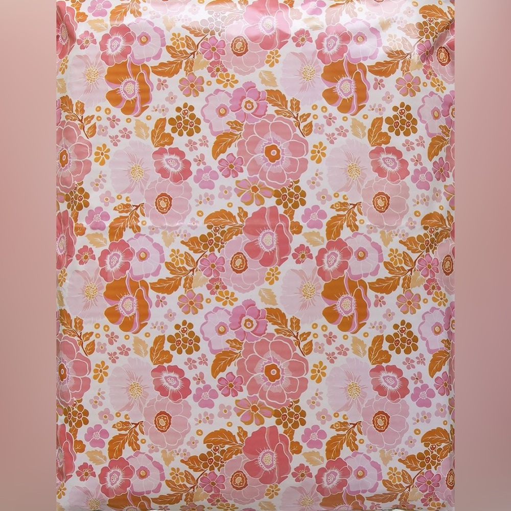 20 pink floral boho poly mailers